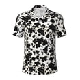 thumbnail image 2 of Daiia Cow Skin 1 Pattern Men’s Polo Shirts,Solid Deck Shirt,Classic Fit, Breathable Cotton Polo for Casual and Sport Wear-4X-Large, 2 of 7