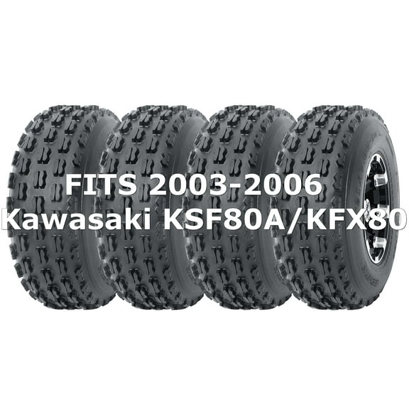 Kawasaki KSF80A/KFX80 2003-2006 Full Set Wanda Sport ATV tires 19x7-8 19x7x8
