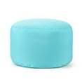 thumbnail image 1 of Gouchee Home Soleil Indoor/Outdoor Ottoman – Water-Repellent Peacock Pouf with Polystyrene Bead Filling, Lightweight & Durable for Patio, Balcony, or Living Room, 1 of 6