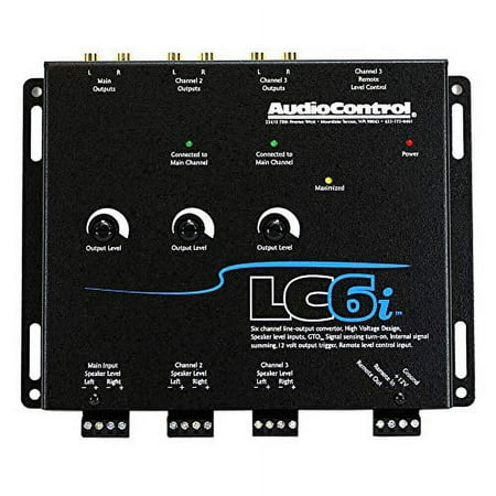 AudioControl - 6-Channel Active Line Output Converter with Summing - Black
