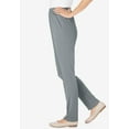 thumbnail image 3 of Woman Within Plus Size Knit Hassle-Free Pull-On Elastic-Waist Pants, 3 of 4