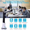 thumbnail image 2 of 2X Document Camera for Teachers, Portable USB Document Camera Scanner with Stand 8MP HD A4 Cam Photo Scanner, 2 of 7