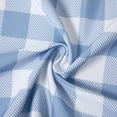 thumbnail image 6 of HOMERRY 28"Wx36"L Kitchen Curtains Buffalo Plaid Gingham Farmhouse Light Filtering Cafe Curtains,Light Blue，Set of 2, 6 of 7