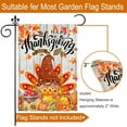 thumbnail image 4 of Thanksgiving Garden Flag, Happy Thanksgiving Flag 12.5x18 Double Sided, Turkey Gnomes with Fall Pumpkins and Maple Leaves Burlap Vertical Small Yard Flag Holiday Signs for Home Lawn Outdoor Décor, 4 of 6