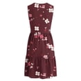 thumbnail image 7 of TaTaai Women Spring Summer V-Neck Random Print Sleeveless Button Front Long Dress Casual Fashion Soft for Beach Daily Holiday Outfit Gift, 7 of 7