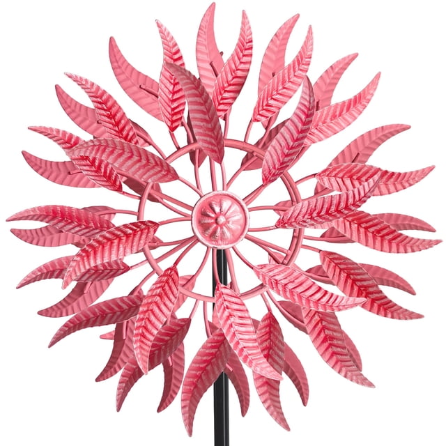 Molinillo de viento Senflame, grande, de metal para exteriores, 160 x 34 cm