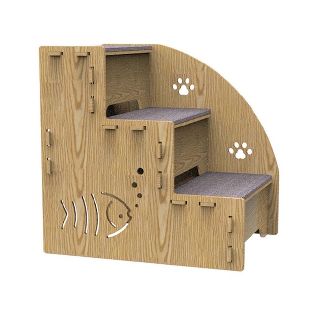Pet Ladder for Sofa, Pet Ramp for Couch, 3 Step Pet Stairs for Bed, Balanced Dog Indoor Ramp, NonSlip Pet Ramp Stairs for Small Dogs, Cats