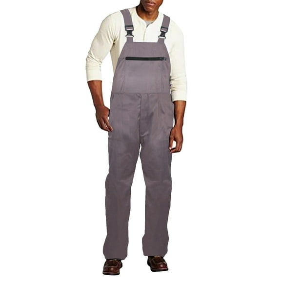 Outfmvch Jumpsuit Joggers For Men Men'S Denim Bib Overalls Mens Relaxed Fit Overalls Workwear With Adjustable Straps And Convenient Tool Pockets Overalls Gray Xxl