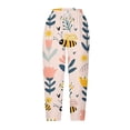 thumbnail image 5 of World Bee Day Cute Capri Pants Women's Cute Printed Straight Leg Capris Plus Size Baggy Beach Pants with Pockets, 5 of 5