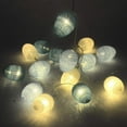 thumbnail image 2 of 3M/10Ft 30 Blue White Egg LED Easter Xmas Wedding Battery Operated String Fairy Light, 2 of 2