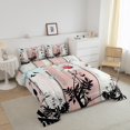 thumbnail image 3 of Erosebridal Rustic Lodge Bedding King Comforter Set,Butterfly Flower Bedding Sets King with Comforter,Botanical Decor,Reversible,Super Cozy,3 Pieces, 3 of 8