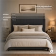 thumbnail image 4 of Cabecera Matrimonial Lumen Gris Osucro Raya Vertical 3 En 1 Moderna, 4 of 7
