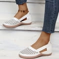 thumbnail image 4 of 50% off Summer! TMOYZQ Wedge Sandals for Women, Summer Closed Round Toe Roman Sandals with Arch Support Casual Outdoor Walking Sandals Lightweight Slip On Shoes, 4 of 6