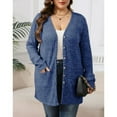 thumbnail image 4 of AviBest Plus Size Cardigans for Women Lightweight Long Sleeve Open Front Button Up Fall Thin Cardigans with Pockets, 1XL-5XL, 4 of 6