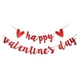 thumbnail image 1 of Miangastore Festive Atmosphere Red Glitter Banner 1Pack 6.7X3.1X0.4In, 1 of 8