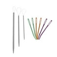 thumbnail image 2 of AMLESO 9 Wool Yarn Needle Tapestry Needle Sewing Needle Weave Knitting Needle Large-Eye needle and threader, 2 of 8