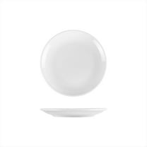 Porcelain Delta-Coupe dia.8.25" Round White Porcelain Plate (Set of 4)
