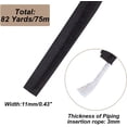 thumbnail image 2 of 1set 75M Polyester Ribbon for Garment Accessories Black 3/8 inch(11mm) about 82.02 Yards(75m)/set, 2 of 5