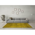 thumbnail image 3 of Ahgly Company Indoor Round Oriental Yellow Industrial Area Rugs, 3' Round, 3 of 4