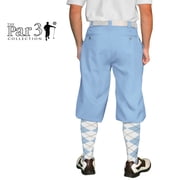 Light Blue Microfiber Golf Knickers ( Plus Fours) for Men - 42
