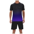 thumbnail image 2 of Men's Rose Red Fitness Shirt Quick Dry Moisture Wicking Short Sleeve Mesh Sports T-Shirt, 2 of 5