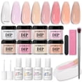 thumbnail image 1 of Kit de uñas en polvo para uñas AZUREBEAUTY Starter, 8 colores translúcidos, 1 of 9