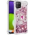 thumbnail image 3 of Samsung Galaxy A22 4G Case (Not 5G),Creativity Clear Quicksand Glitter Flowing Liquid Floating Soft TPU Case w/Stand Bling Diamond Sparkle Phone Cover for Samsung Galaxy A22 4G  Rose Gold, 3 of 7