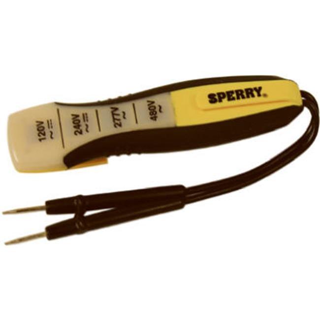 SPERRY INSTRUMENTS ET6204 Voltage Tester,4Range 80480 VAC/DC