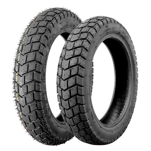 Llantas De Motoneta Montana 3.50-10 + 90/90-12 M-396 Uso Sin Camara