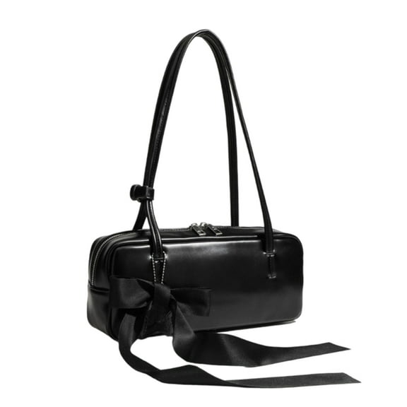 Fashionable PU Evening Purse Trendy Korean Shoulder Bag Bows Handbag