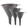 thumbnail image 1 of Set de 3 Embudos de Cocina de Plástico Resistente en Gris para Llenado Preciso de Botellas Conservas y Aceite, 1 of 5