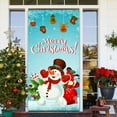 thumbnail image 6 of kladzum Merry Christmas Door Cover 72.8"x35.4" Printed Door Curtain Exquisite Background Door Covers Hanging Fabric Christmas Decorations Winter Holiday Gifts, 6 of 6