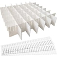 thumbnail image 1 of Divisor de cajones organizador de cajones, 8 Uds., divisor de cajones ajustable para suministros de oficina, dormitorio, cocina, utensilios de maquillaje, 1 of 5
