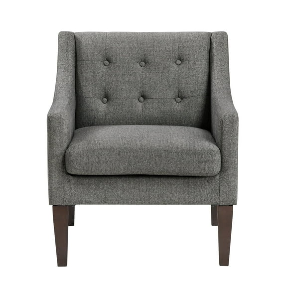 Newboti Furniture Contemporary Living Room Furniture 1pc Accent Chair Dark Gray Button-Tufted Fabric Upholstery 94666