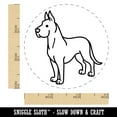 thumbnail image 2 of Great Dane Standing Dog Self-Inking Rubber Stamp Ink Stamper - Black Ink - Small 3/4 Inch, 2 of 7