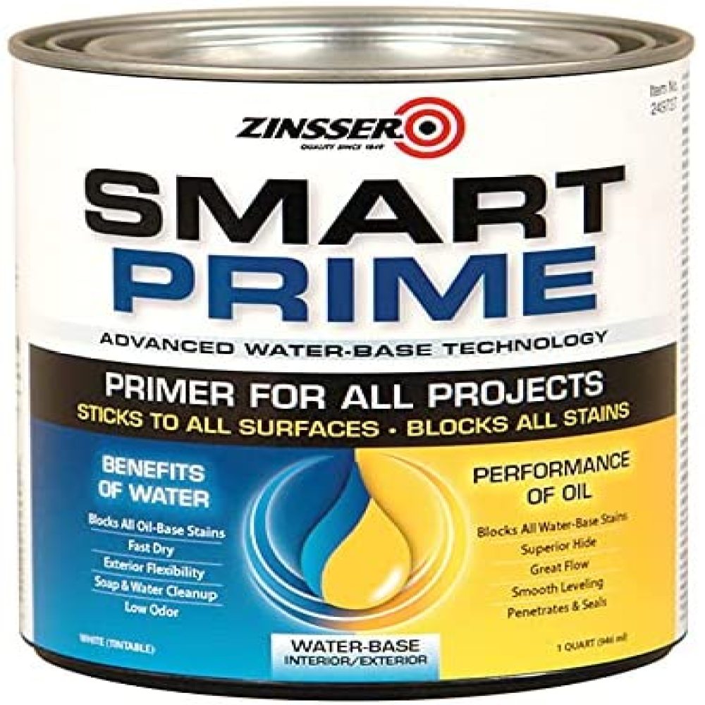 1 qt Zinsser 249727 White Zinsser, Smart Prime WaterBased Interior
