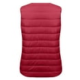 thumbnail image 5 of Brglopf Womens Puffer Vest Lightweight Plus Size Zip Up Quilted Vests Outerwear Winter Warm Sleeveless Jackets with Pockets(Wine,L), 5 of 6