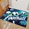 thumbnail image 2 of Soccer Game Area Rugs, Football Sports Carpet, Washable Non Slip Low Pile Soft Rug for Entryway Bedroom Decor Mat 5ftx6ft, 2 of 8