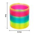 thumbnail image 2 of Rainbow Coil Spring Toy, Classic Colorful Neon Plastic Toy Party Supplies, 2 of 5