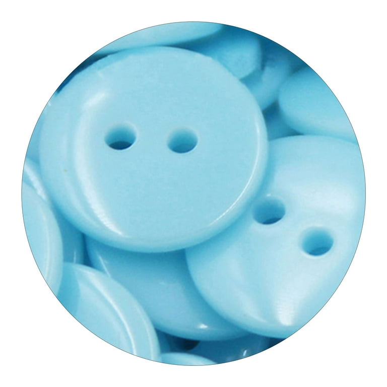 100pcs Blue Buttons