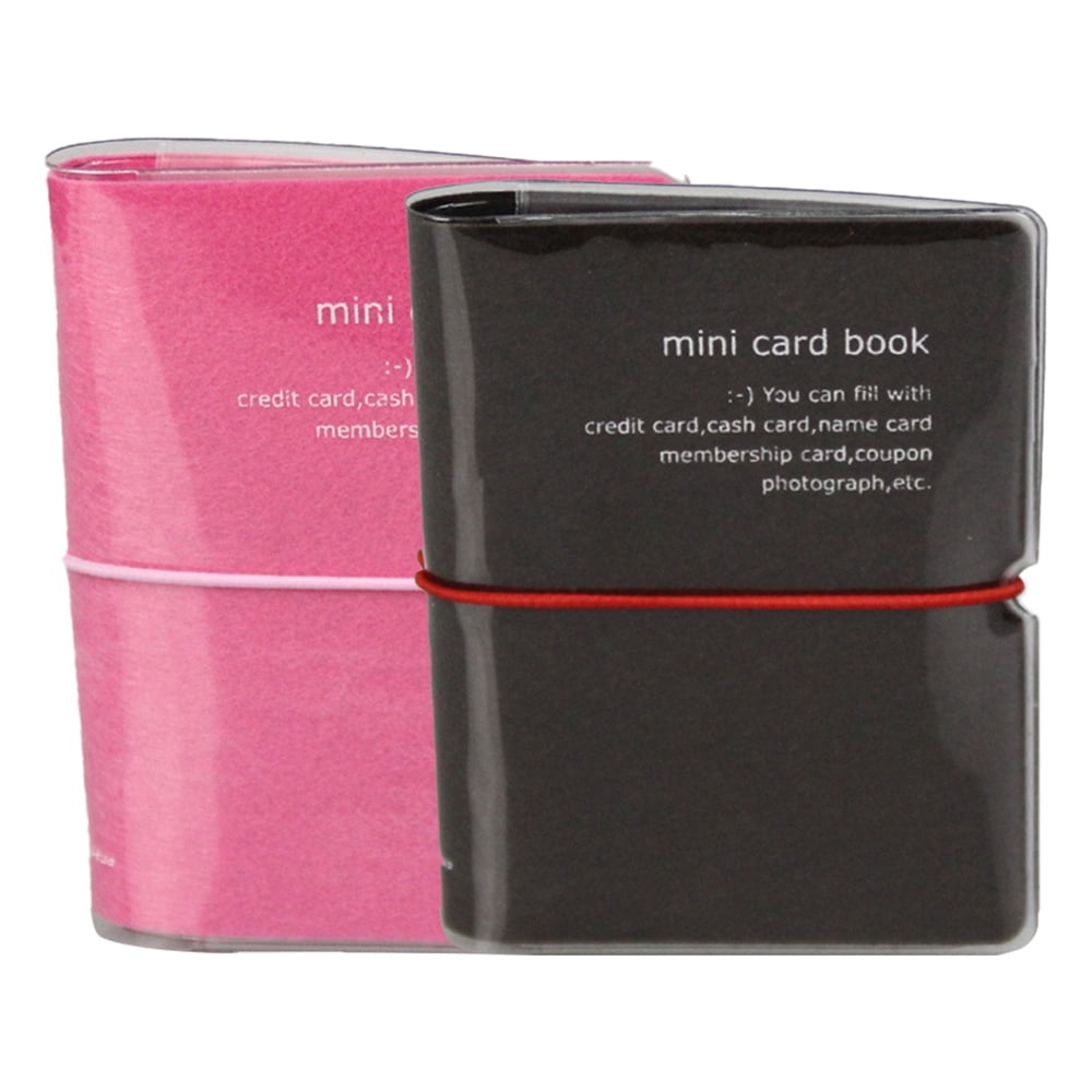 2 PCS Womens Wallet Credit Card Loyality Card Coupons Holder Mini Photo Album Organizer