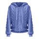 thumbnail image 5 of Gibobby Chamarra Sherpa para mujer, Moda Mujer Invierno Abrigo de Felpa Empalme con Capucha Manga Larga Bolsillo con Cremallera cálida Chaqueta Suave(Azul,XG), 5 of 5