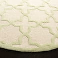 thumbnail image 3 of SAFAVIEH Cambridge Liz Geometric Wool Area Rug, Ivory/Light Green, 6' x 6' Round, 3 of 4