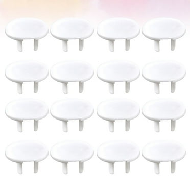 38PCS Baby Safety Outlet Covers for Children Durable Electric Socket Protector 2 prong White