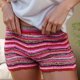 thumbnail image 1 of WILLBEST Pantalones Casuales de Mujer, de Cintura Alta, de Punto a Rayas, Elásticos, con Diseño de Bloques de Verano. Extra Grande, 1 of 3