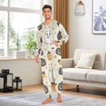 thumbnail image 6 of FORMRS Onesies Pajama for Adults Unisex Hoodie Winter Jumpsuit One Piece Sleepwear, Sizes S-2XL, Halloween Black Pumpkins, 6 of 7