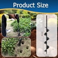 thumbnail image 2 of Auger Drill Bit for Planting 2.6"x16.53", Garden Ground Earth Spiral 3/8" Hex Drive Drill, Easy Bulb Post Hole Digger Flowers, Metal Bedding Digging Plant Rapid Planter Tool, 2 of 7