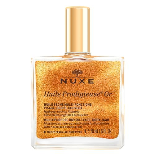 Nuxe Huile Prodigieuse Or Multi-Purpose Dry Oil for Face, Body and Hair, 1.6 oz