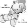 thumbnail image 3 of SWETRACE Blank Button Badge 100 Sets Silver Round for Wearable on Clothes and DIY Projects, 3 of 8