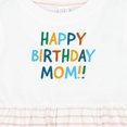 thumbnail image 4 of Inktastic Happy Birthday Mom Girls Baby Dress, 4 of 5